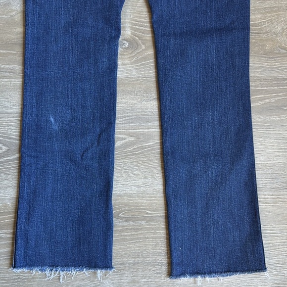 MOTHER High Waisted Rascal Slice Sneak Fray Sake To Me Jeans - Picture 13 of 14